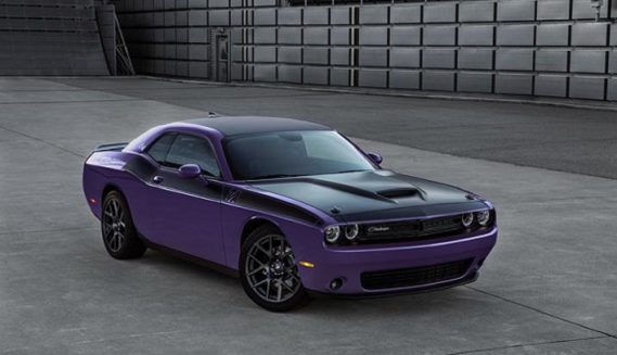 Purple dodge Challanger