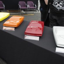 4 mini color models of the dodge challenger