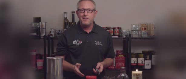 Tommy Johnson Jr. making candles