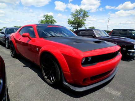 a red vehicle