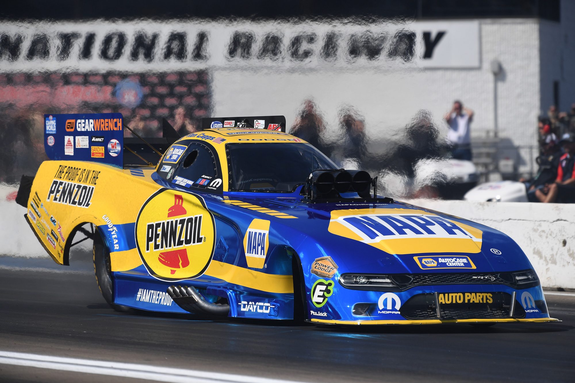 Ron Capps drag racing