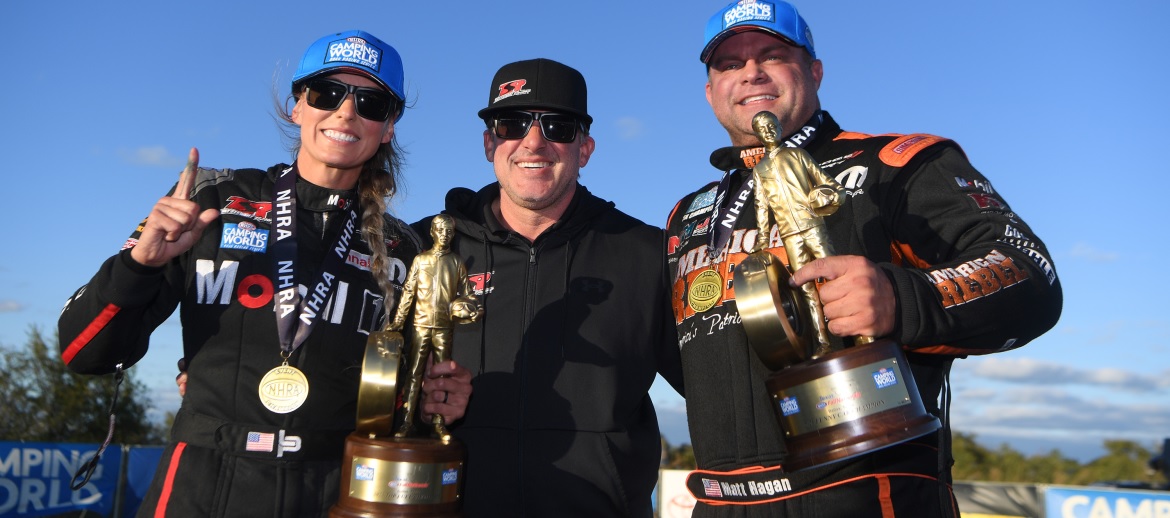 Pruett, Hagan Double Up with Victories at Texas NHRA Fallnationals