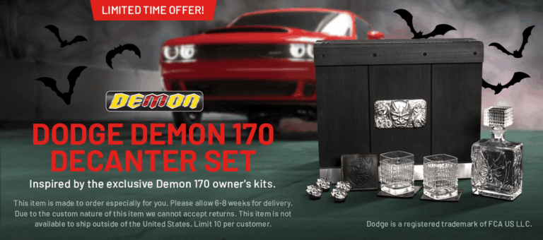 Exclusive Dodge Demon 170 Decanter Set – Limited Time Offer image