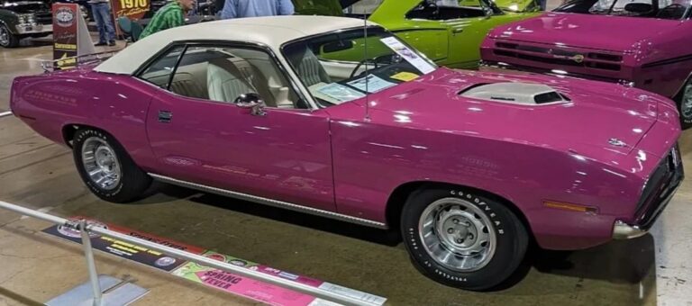 Pink Power: The One‑of‑a‑Kind 1970 HEMI<sup class="realign superscript">&reg;</sup> ’Cuda Survivor Steals the Show at MCACN image