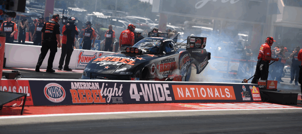 Four-Wide Fury: Hagan and Pruett Bring Dodge Muscle to zMAXimage